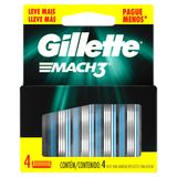 Carga Gillete Mach3 4 Unidades