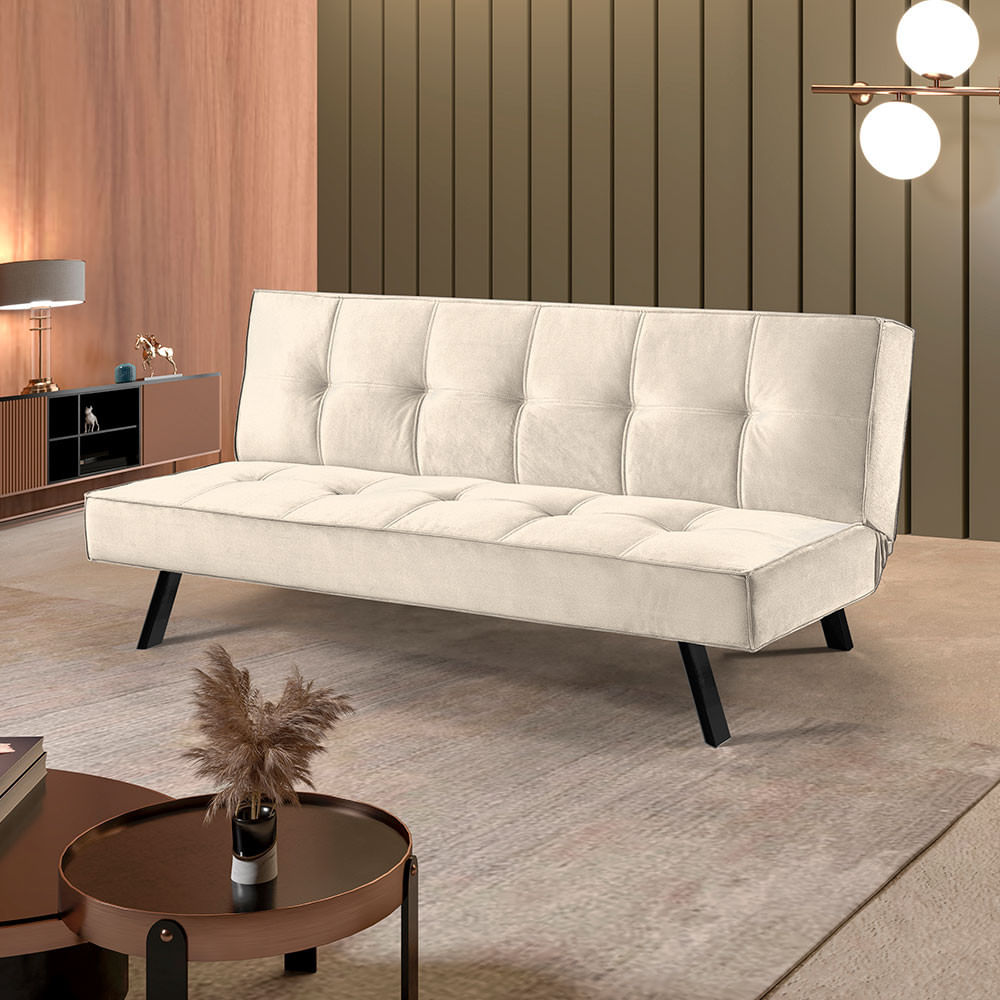 Sofa Cama Atlanta 2 Lugares 177cm Pe Talento Móveis