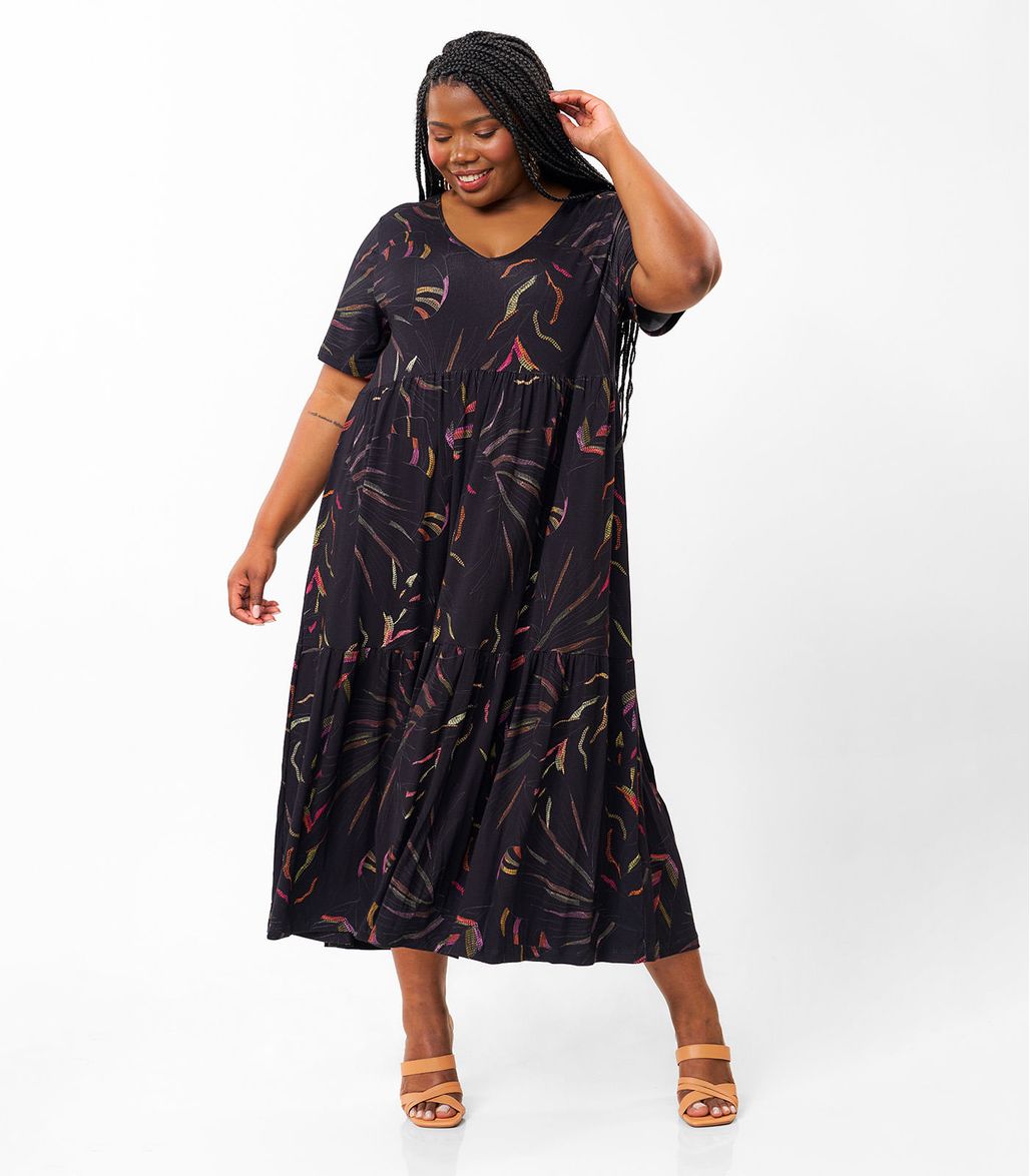 Vestido midi plus size clearance comprar