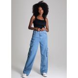 Calça Jeans Sawary Wide Leg - 274786