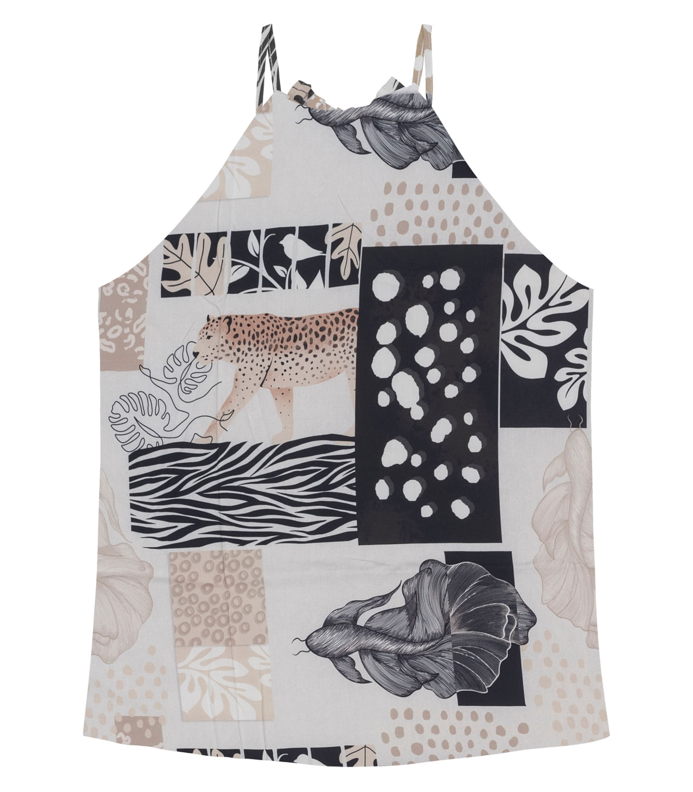 Blusa De Alça Feminina Viscose Khyara Endless Preto G