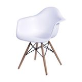 Cadeira Eames Com Braço Branca Or-1120