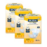 Kit 3 Fraldas Geriátricas Bigfral Derma Plus G Com 7un Cada