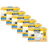 Kit 6 Fraldas Geriátricas Bigfral Derma Plus M Com 18un Cada