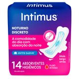 Absorvente Intimus Noturno Discreto com Abas 14 Unidades