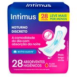 Absorvente Intimus Noturno Discreto com Abas 28 Unidades