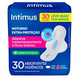 Absorvente Noturno Seca com Abas Intimus 30 Unidades