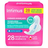 Absorvente Intimus Tecnologia Antibacteriana C/Abas 28 Unidades