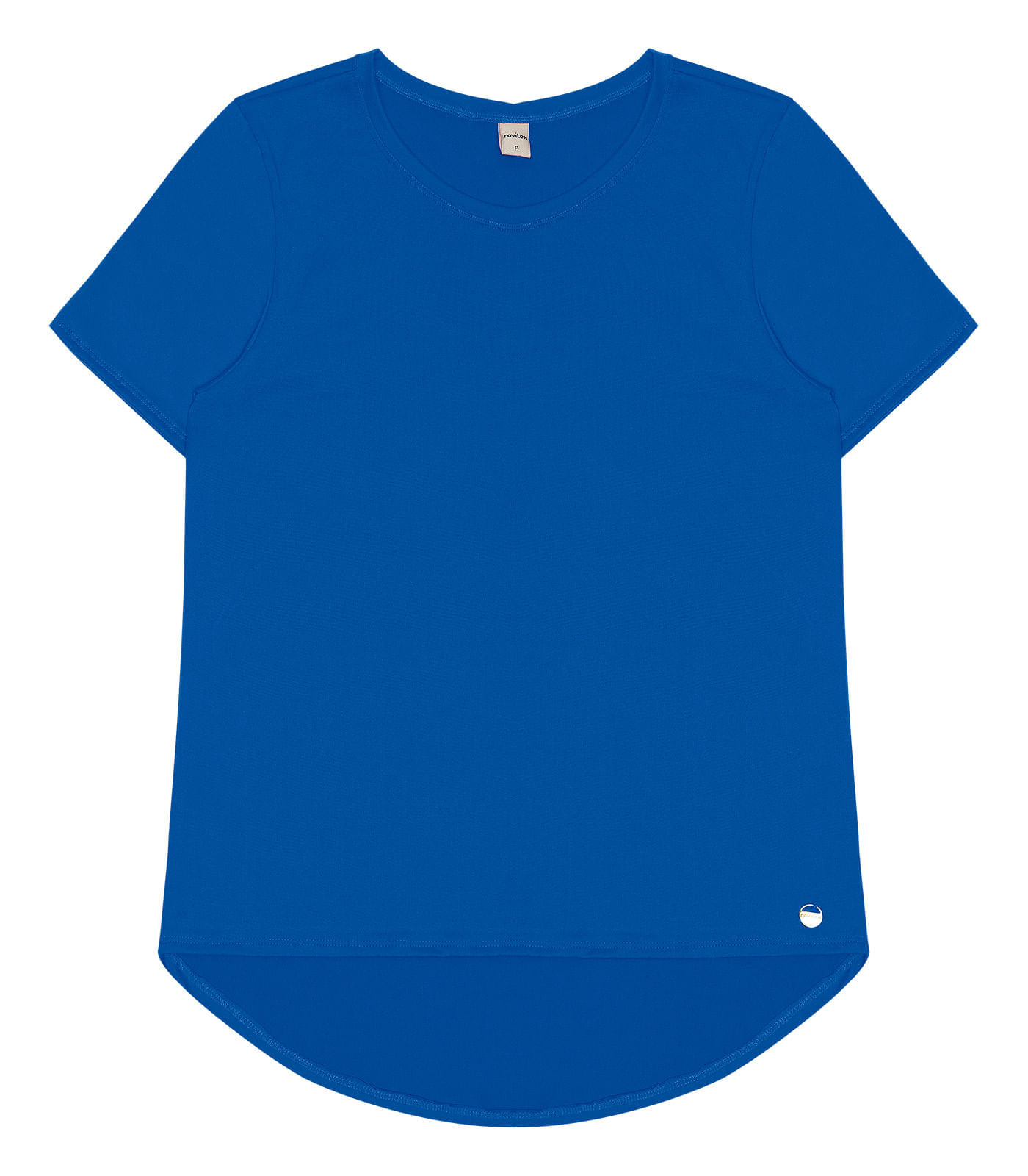 Blusa Feminina Malha Delicate Básica Rovitex Azul P