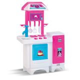 Cozinha Infantil Completa Com Água Fogão E Geladeira Magic Toys 8074