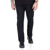 Calça Masculina Plus Size Sarja Twill Diametro Preto Plus 54