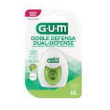 Fio Dental Duplo Sunstar Gum Dual Defense Chá Verde Com Menta 35 Metros