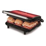 Sanduicheira Grill Master Press Inox Red Mondial 1000w Antiaderente - 110v