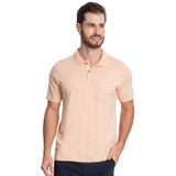 Polo Masculina Com Bolso Cotton Leve Diametro Bege M