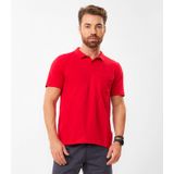 Polo Masculina Com Bolso Cotton Leve Diametro Vermelho P