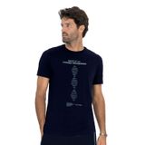 Camiseta Masculina Em Meia Malha Diametro Azul M