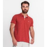 Polo Masculina Em Meia Malha Fio Tinto Diametro Marrom M