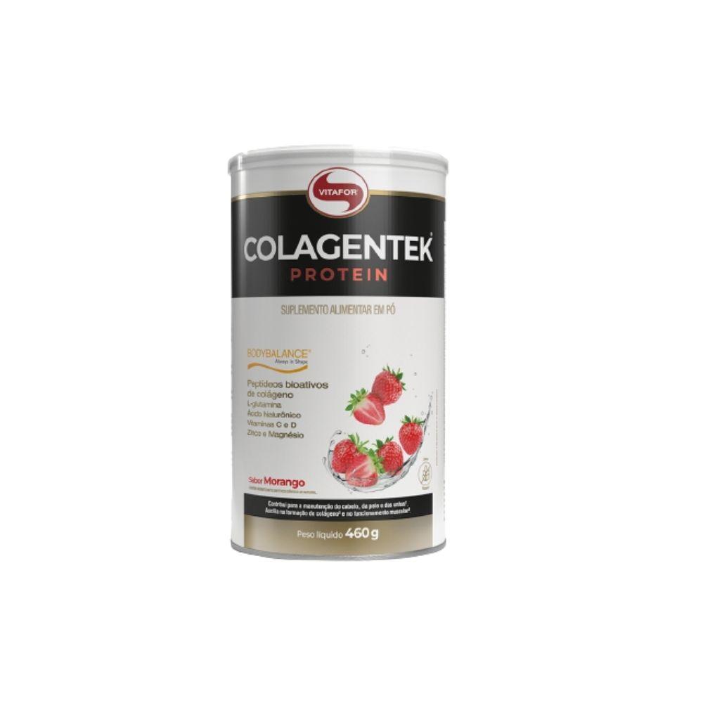 Colagentek Protein Vitafor 460g Sabor  Morango