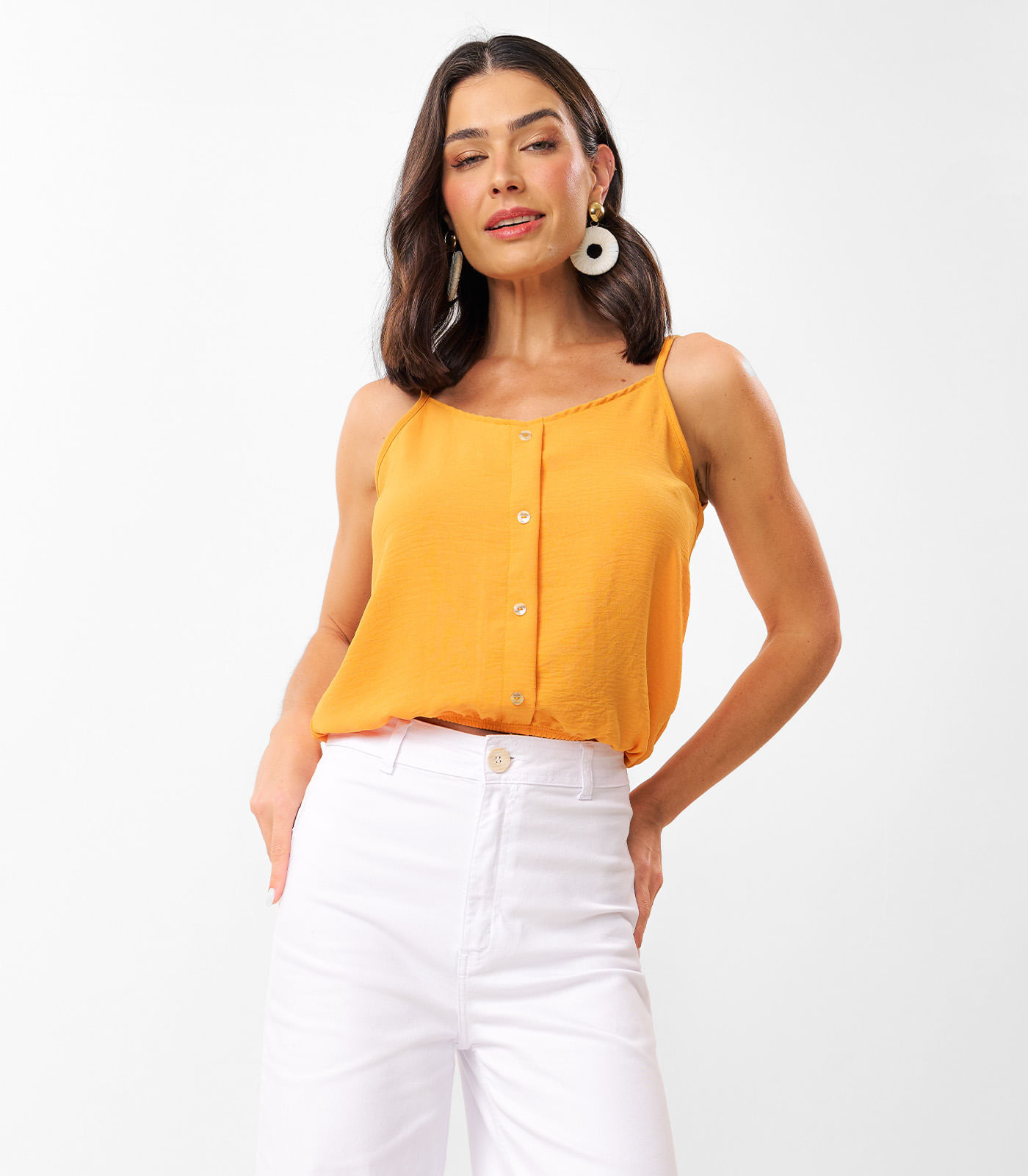 Camisa Feminina Com Botões Em Air Flow Rovitex Marrom Gg