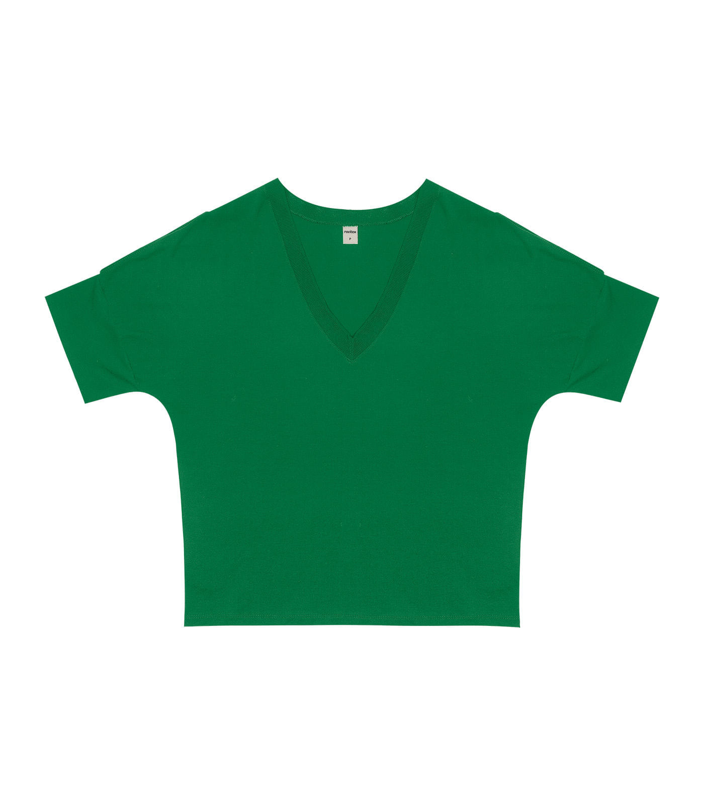 Blusa Feminina Com Recorte Na Manga Rovitex Verde M