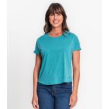 Blusa Feminina Malha Delicate Básica Rovitex Azul M