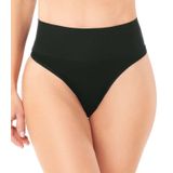 Calcinha Tanga Cós Alto Sem Costura Zee Rucci Preto Gg