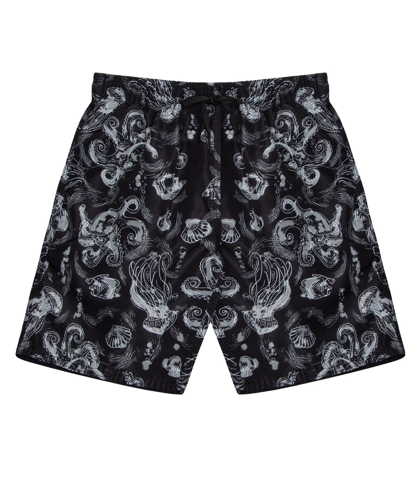 Bermuda Infantil Masculina Estampada Tno Preto 10