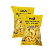 Kit 2 Biscoito Polvilho Mió Parmesão 80g