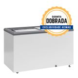 Freezer Horizontal Ghd400h Cinza 400 Litros 2 Tampa Vidro 220v Gelopar