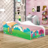 Mini Cama Fun Unicórnio Feliz Infantil Com Colchão