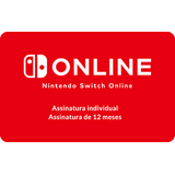 Gift Card Digital Nintendo Switch Online 12M 100BRL