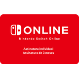 Gift Card Digital Nintendo Switch Online 3M