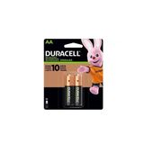 Pilha Recarregável AA Duracell 2500MAH Cartela Duas Unidades