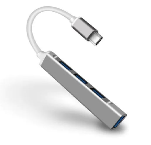 Adaptador Hub Usb C 4 Em 1 Multifuncional Para Macboook