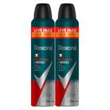 Kit 2 Desodorante Rexona Antibacterial Protection Men Aerosol Antitranspirante 72h 250ml Leve Mais Pague Menos