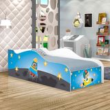 Mini Cama Fun Astronauta E Foguete Infantil Com Colchão