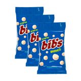 Kit 3 Confeito Bib&#39;s Chocolate Branco 40g