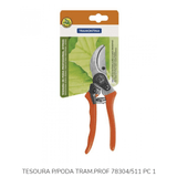 Tesoura Reforçada Com Catraca Poda Plantas E Flores Profissional Tramontina 78304/511