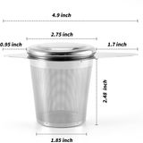 2 Pack Aço Inoxidável Chá Infusor Mesh Strain, Premium Te