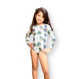 Maiô Infantil Proteção Solar Uv Manga Longa Body Surfista