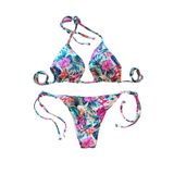 Biquini Cortininha Neon Empina Bumbum Bojo Ripple Amarração