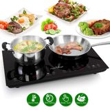 Cooktop Fogão de Indução Dupla Portátil de 120V Portátil Digital 1800 Watt