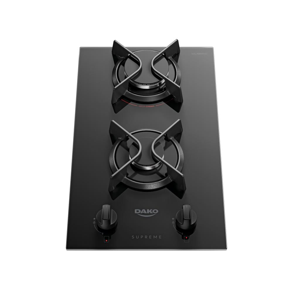 Cooktop 2 Bocas Com Mesa De Vidro Dako Supreme Bivolt