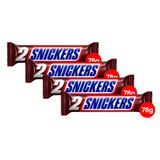 Kit 4 Chocolate Snickers Duo Original 78g