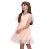 Vestido Infantil Com Babados De Tule Trick Nick Rosa 4