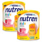 Kit 2 Nutren Kids Morango Suplemento Alimentar Lata Com 350g