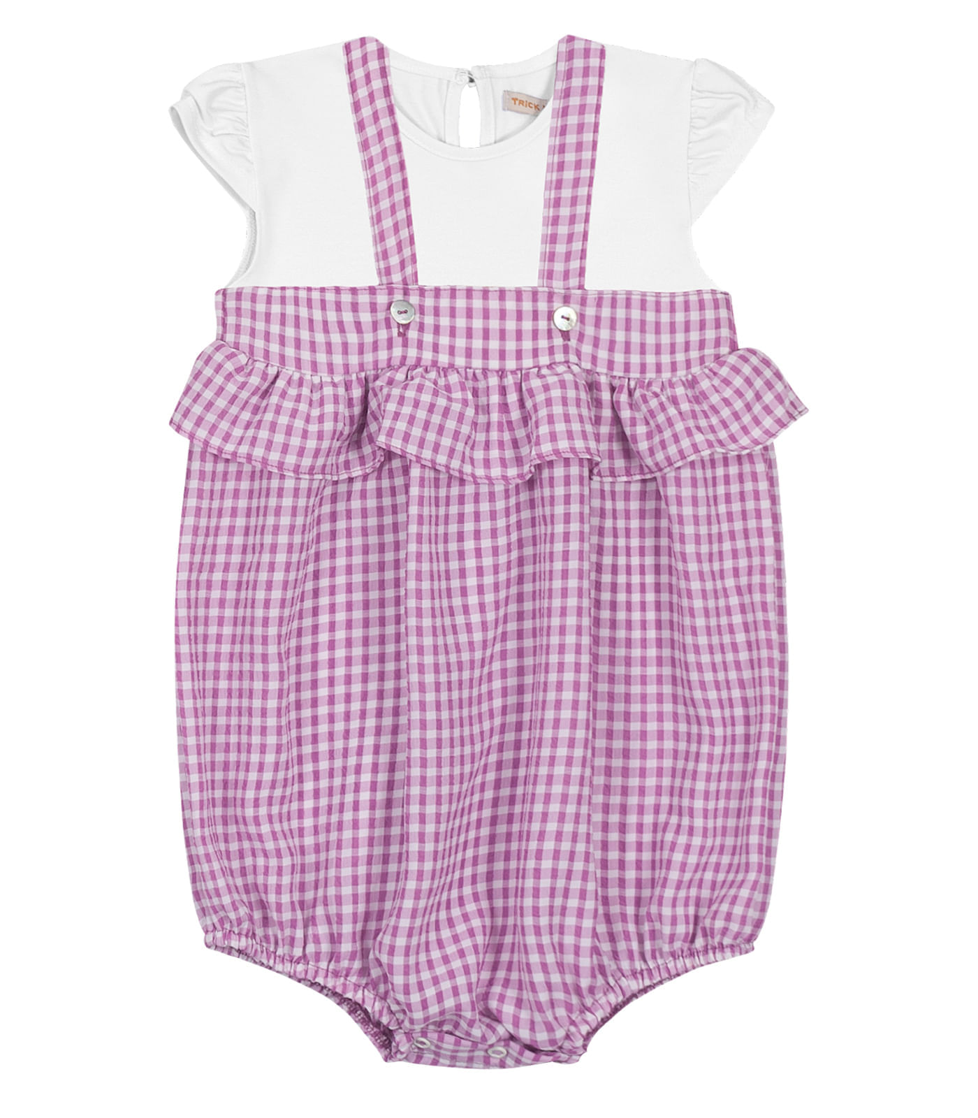 Conjunto Macaquinho Com Blusa Trick Nick Roxo 1