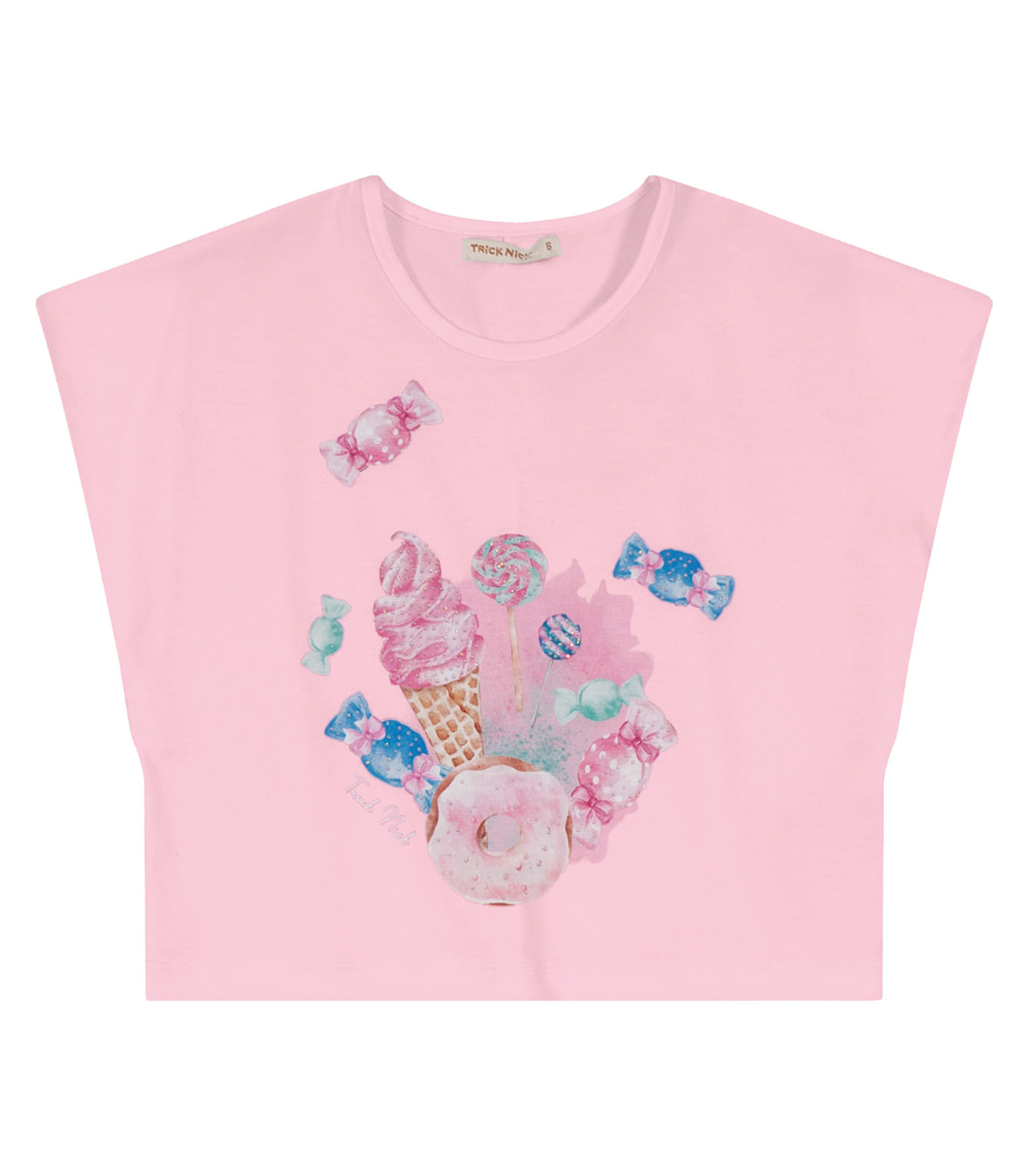 Regata Estampada Infantil Trick Nick Rosa 4