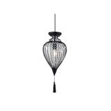 Lustre Pendente Cristal Istambul M Preto Bivolt Taschibra