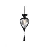 Lustre Pendente Cristal Istambul P Preto Bivolt Taschibra